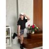 Arshiner Girls Summer Outfits 2 Piece Set Drop Shoulder Hooded Top and Elastic Waist Shorts Loose Fit 6-14 Years(Leopard)