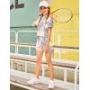 Arshiner Girls Summer Outfits 2 Piece Set Drop Shoulder Hooded Top and Elastic Waist Shorts Loose Fit 6-14 Years(Pink&grey)