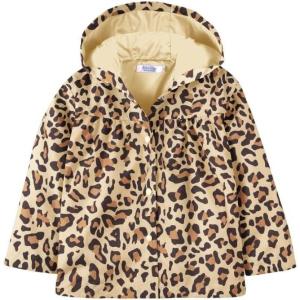 Arshiner Girl Baby Kid Waterproof Hooded Coat Jacket Outwear Raincoat Hoodies(Leopard)