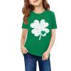 Arshiner Girls Unicorn Shirts Short Sleeve Flip Sequin T-Shirt Tops(St. Patrick’s Print)