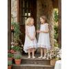 Arshiner Toddler Girl Tulle Dress Baby Girl Tutu Birthday Party Princess Dresses Tiered High Low Summer Sundress for 2-8Y(White)
