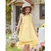 Arshiner Toddler Girl Tulle Dress Baby Girl Tutu Birthday Party Princess Dresses Tiered High Low Summer Sundress for 2-8Y(Yellow and White Plaid)
