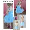 Arshiner Toddler Girls Tulle Dress Rainbow Tutu Birthday Princess Dresses Formal Photoshoot Outfit Summer Clothes 2-8T(Blue – Heart Tulle)