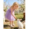 Arshiner Toddler Girls Tulle Dress Rainbow Tutu Birthday Princess Dresses Formal Photoshoot Outfit Summer Clothes 2-8T(Purple – Butterfly Tulle)