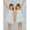 Arshiner Toddler Girls Tulle Dress Rainbow Tutu Birthday Princess Dresses Formal Photoshoot Outfit Summer Clothes 2-8T(White – Heart Tulle)