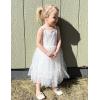Arshiner Toddler Girls Tulle Dress Rainbow Tutu Birthday Princess Dresses Formal Photoshoot Outfit Summer Clothes 2-8T(White – Heart Tulle)