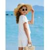 Arshiner Girls 2 Piece Outfits Summer Clothes V-Neck Petal Short Sleeve Tops and Shorts with Pockets Kids Clothing Set(White)