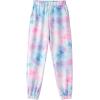 Arshiner Girls 2 Piece Outfits Kids Tie Dye Sweatsuits Set Long Sleeve Shirt and Pants Set Size 5-14 Y(Pink Universe)