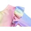 Arshiner Girls Gymnastics Leotards Ruffle Long Sleeve Shimmer Ballet Unitard Dancewear for 3-10 Years(Rainbow)