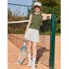Arshiner Girls 2 Piece Outfits Summer Short Sets Crewneck Sleeveless Knit Tops and Shorts with Pockets Athletic Clothing Set(Dark Army Green)