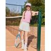 Arshiner Girls 2 Piece Outfits Summer Short Sets Crewneck Sleeveless Knit Tops and Shorts with Pockets Athletic Clothing Set(Dark Pink)