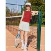 Arshiner Girls 2 Piece Outfits Summer Short Sets Crewneck Sleeveless Knit Tops and Shorts with Pockets Athletic Clothing Set(Red)