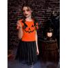 Arshiner Girls Halloween Shirt Crop Top Short Sleeve Graphic T Shirt Tee(Orange Pumpkin)