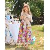 Arshiner Girls Summer Dress Casual Loose Sleeveless Sundress Flowy Beach Maxi Dresses with Pockets(Colorful Flower)