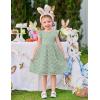 Arshiner Flower Girl Dress Toddler Lace Tutu Ruffle Sleeve Wedding Birthday Party Tulle Dresses(Sage Green)