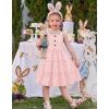 Arshiner Toddler Girl Summer Dresses Casual Sleeveless Button Down Swing Flowy Tiered Midi Sundress with Pockets(White Floral)