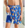 Arshiner Boy’s Swim Trunks with Compression Liner Kids Bathing Suit Beach Swimming Shorts 6-14 Years(Beer Festival – Blue)