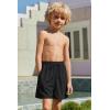 Arshiner Boy’s Swim Trunks with Compression Liner Kids Bathing Suit Beach Swimming Shorts 6-14 Years(Black)