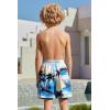 Arshiner Boy’s Swim Trunks with Compression Liner Kids Bathing Suit Beach Swimming Shorts 6-14 Years(Coconut Tree – Blue/Black/Yellow)