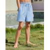 Arshiner Boy’s Swim Trunks with Compression Liner Kids Bathing Suit Beach Swimming Shorts 6-14 Years(Light Blue)