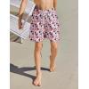 Arshiner Boy’s Swim Trunks with Compression Liner Kids Bathing Suit Beach Swimming Shorts 6-14 Years(National Flag)