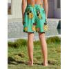 Arshiner Boy’s Swim Trunks with Compression Liner Kids Bathing Suit Beach Swimming Shorts 6-14 Years(Pineapple-green)