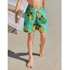 Arshiner Boy’s Swim Trunks with Compression Liner Kids Bathing Suit Beach Swimming Shorts 6-14 Years(Pineapple-green)
