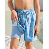 Arshiner Boy’s Swim Trunks with Compression Liner Kids Bathing Suit Beach Swimming Shorts 6-14 Years(Shark – Green/Red)