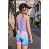 Arshiner Girls 2 Piece Outfits Summer Clothes Sleeveless Pullover Open Back Tank Tops and Biker Shorts Kids Athletic Sets(Tie Dye-2)