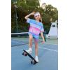 Arshiner Girls Clothes Summer 2 Piece Outfits Drop Shoulder T-Shirts and Biker Shorts Kids Fashion Clothing Sets(Tie Dye_purple)