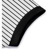 Arshiner Girls Summer 2 Piece Outfits Short Sleeve T Shirts Top and Shorts Clothing Sets with Pockets(Black and White Stripes)