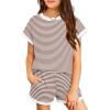 Brown and White Stripes