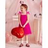Arshiner Toddler Tulle Dress Girls Spaghetti Strap Birthday Princess Photoshoot Tutu Dresses(Hot Pink)