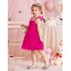 Arshiner Toddler Tulle Dress Girls Spaghetti Strap Birthday Princess Photoshoot Tutu Dresses(Hot Pink)