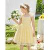 Arshiner Toddler Tulle Dress Girls Spaghetti Strap Birthday Princess Photoshoot Tutu Dresses(Yellow Daisy)
