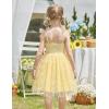 Arshiner Toddler Tulle Dress Girls Spaghetti Strap Birthday Princess Photoshoot Tutu Dresses(Yellow Daisy)