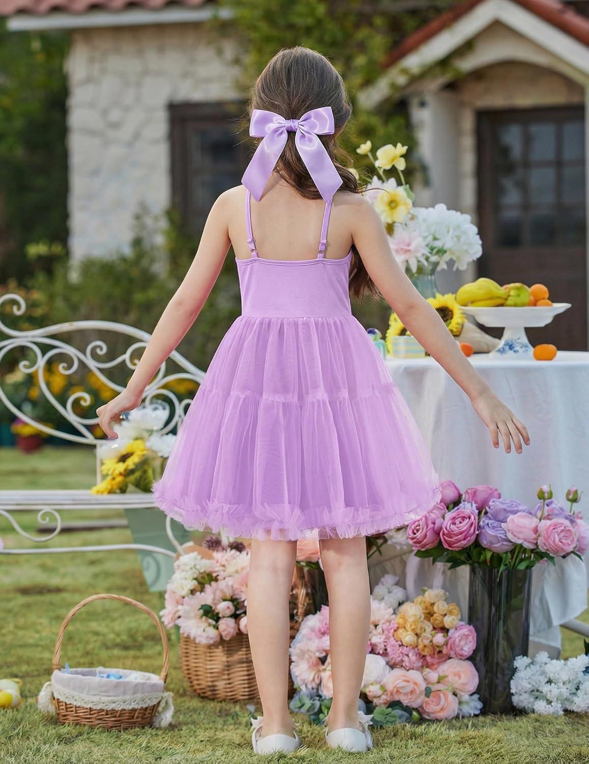 image:imageArshiner Toddler Baby Girl Birthday Princess Dress Girls Spaghetti Strap Tulle Tutu Dresses Summer Mini Sundress 18YLila
