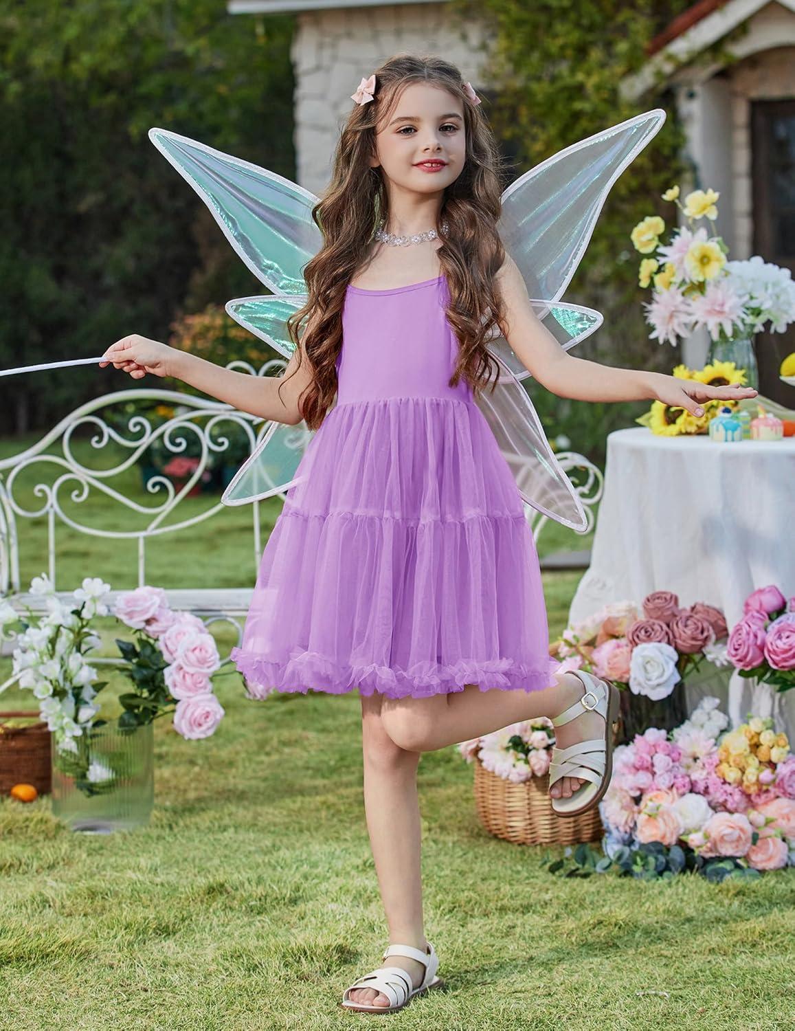 image:imageArshiner Toddler Baby Girl Birthday Princess Dress Girls Spaghetti Strap Tulle Tutu Dresses Summer Mini Sundress 18YLila