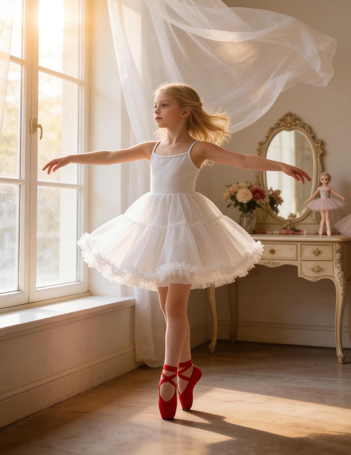 image:imageArshiner Toddler Baby Girl Birthday Princess Dress Girls Spaghetti Strap Tulle Tutu Dresses Summer Mini Sundress 18YWhite