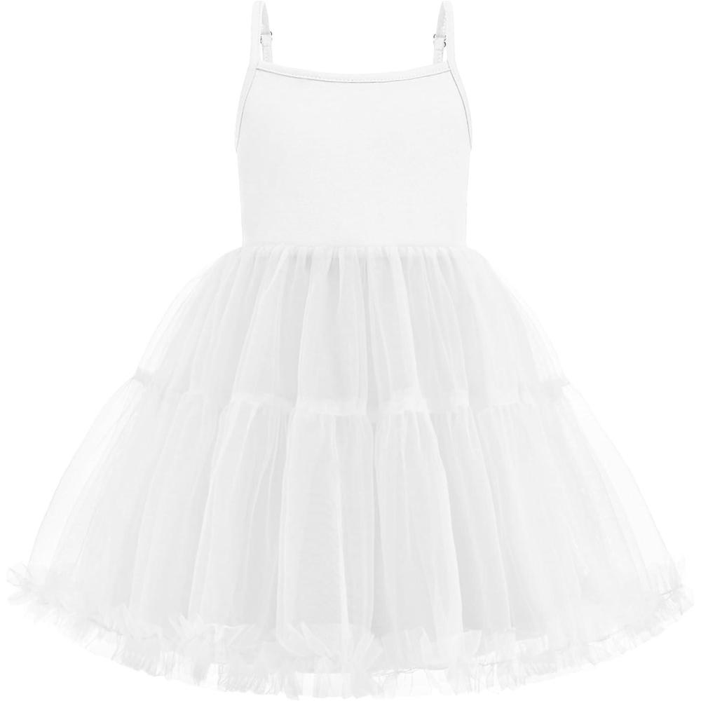 image:imageArshiner Toddler Baby Girl Birthday Princess Dress Girls Spaghetti Strap Tulle Tutu Dresses Summer Mini Sundress 18YWhite