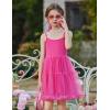 Arshiner Toddler Baby Girl Birthday Princess Dress Girls Spaghetti Strap Tulle Tutu Dresses Summer Mini Sundress 1-8Y(Hot Pink)