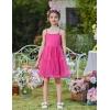 Arshiner Toddler Baby Girl Birthday Princess Dress Girls Spaghetti Strap Tulle Tutu Dresses Summer Mini Sundress 1-8Y(Hot Pink)