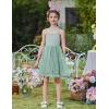 Arshiner Toddler Baby Girl Birthday Princess Dress Girls Spaghetti Strap Tulle Tutu Dresses Summer Mini Sundress 1-8Y(Sage Green)