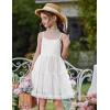 Arshiner Toddler Baby Girl Birthday Princess Dress Girls Spaghetti Strap Tulle Tutu Dresses Summer Mini Sundress 1-8Y(White)