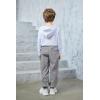 Arshiner Boys Casual Pants Elastic Waist Drawstring Kids Pants Youth Tapered Sweatpants Zipper Pockets Light Grey