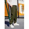 Arshiner Boys Casual Pants Kids Elastic Waist Drawstring Jogger Pants Boys Sweatpants with Zipper Pockets 3-12 Years(Army Green)