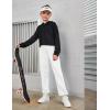 Arshiner Kids Girls Tie Dye Joggers Comfort Loose Sweatpants High Waist Trouser(White)