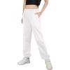 Arshiner Kids Girls Tie Dye Joggers Comfort Loose Sweatpants High Waist Trouser(White)