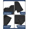 Arshiner Boys Loose Athletic Shorts Set Performance Crew Neck T-Shirt and Mesh Short 2 Piece Outfit for Active Kids(Black)