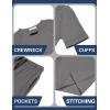 Arshiner Boys Loose Athletic Shorts Set Performance Crew Neck T-Shirt and Mesh Short 2 Piece Outfit for Active Kids(Dark Grey)
